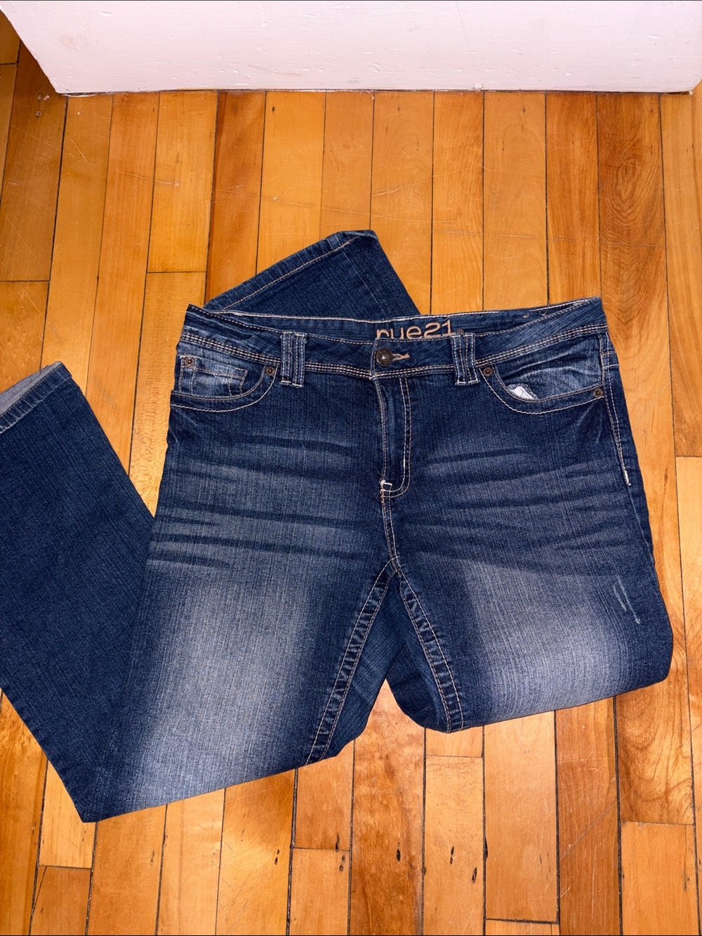 Rue21 Women's Dark Wash Skinny Jeans - Indigo Blue